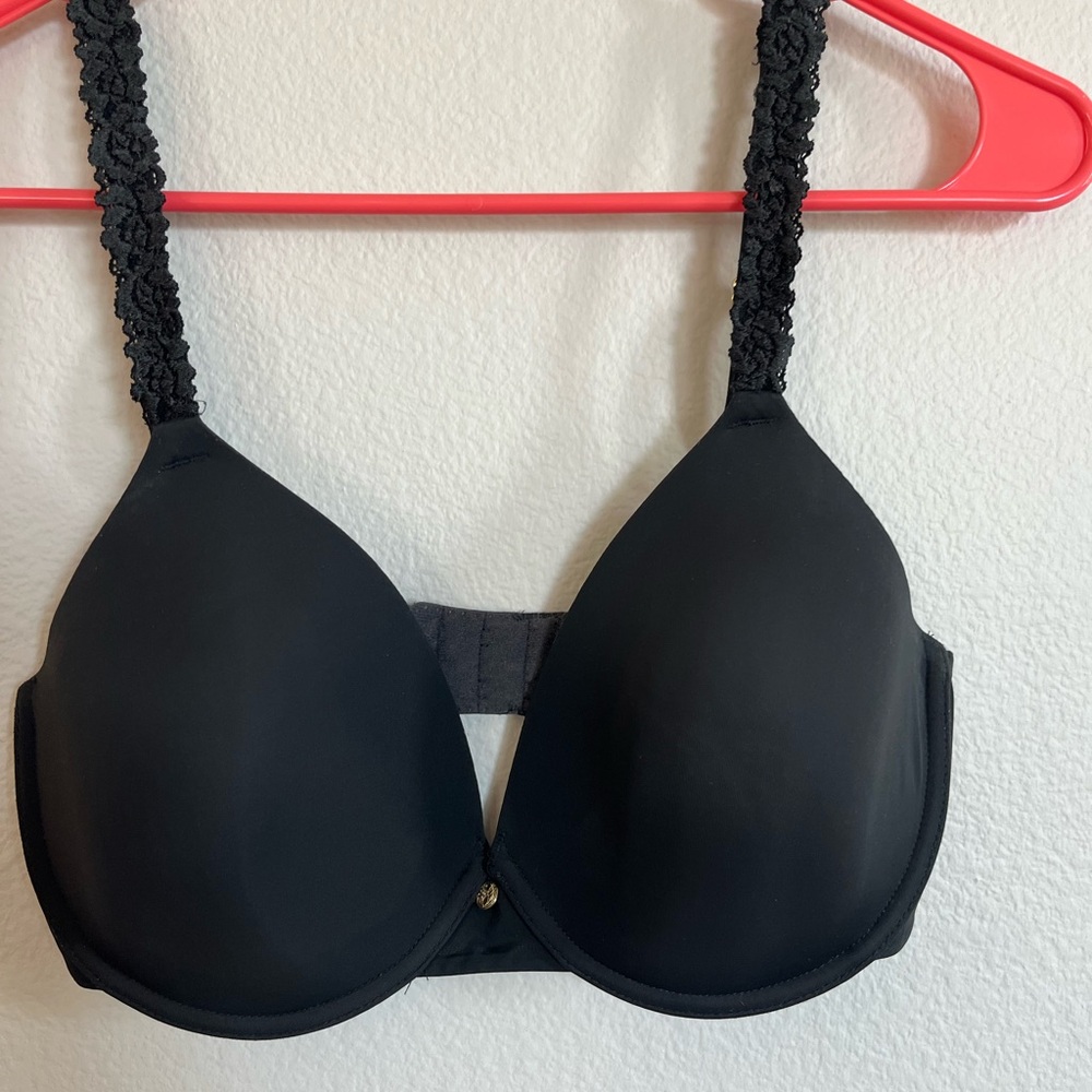 Natori Bra Full Coverage Lined Go Charm Pendant Underwire Lace Padded